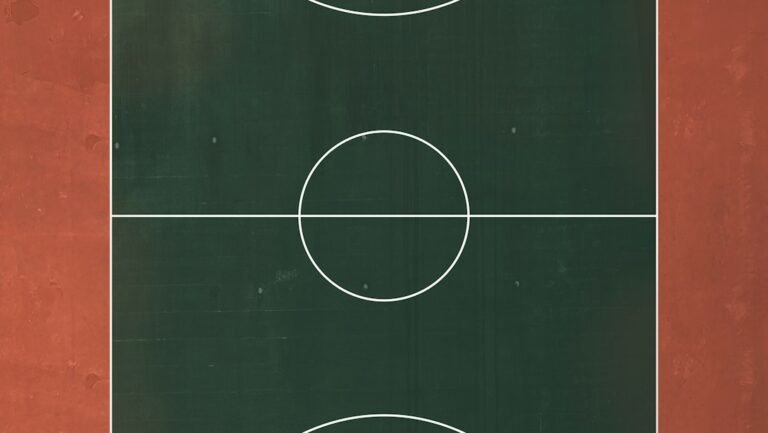 Basketplan sedd uppifrån.