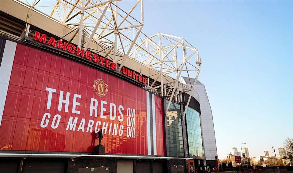 Arkivbild av Old Trafford.